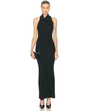 Brandon Maxwell India Halter Dress - Black
