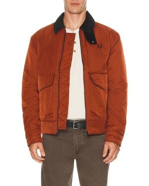 Fred Perry Nylon Caban Jacket - Brown