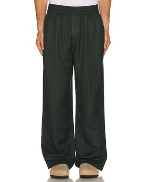 WAO Relaxed Linen Pants - Green