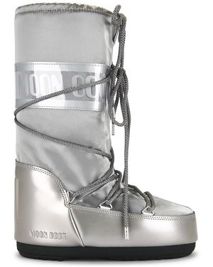 Moon Boot Icon Low Glance Boot - Metallic
