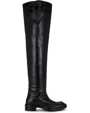 Saint Laurent Joe 25 Over The Knee Boot - Black