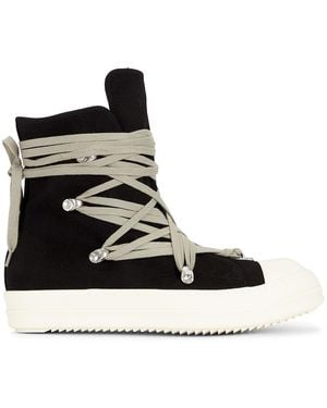 Rick Owens Megalace Sneaks - Black