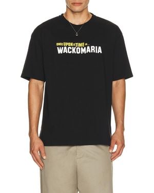 Wacko Maria Washed Heavy Weight Crew Neck Tee Shirt Type 5 - Black