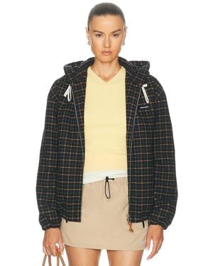 Miu Miu Check Color Padded Jacket - Black