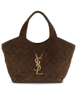 Saint Laurent Medium Icare Shopping Bag - Brown