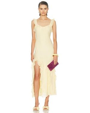 LoveShackFancy Roseline Dress - Metallic