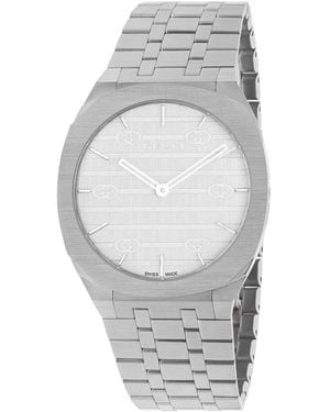 Gucci 25H 38Mm Watch - Gray