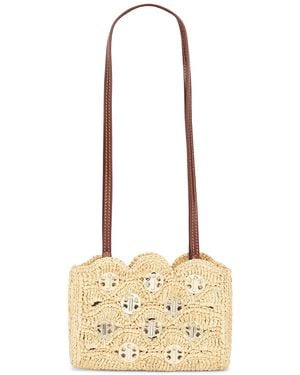 Rabanne Raffia Shoulder Bag - Natural