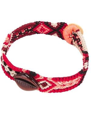 Dezso by Sara Beltran Cowry Mexican Bracelet - Pink