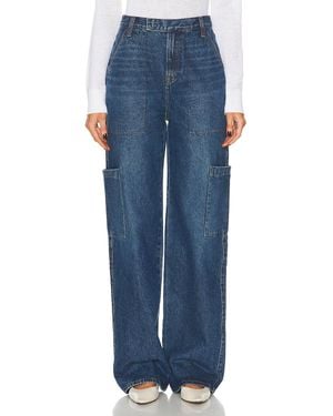 GRLFRND Elyse Trouser Cargo Jeans - Blue