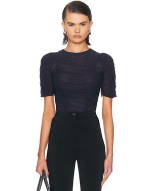 Mugler Short Sleeve Top - Blue