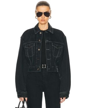 Saint Laurent Neo 80's Denim Jacket - Black