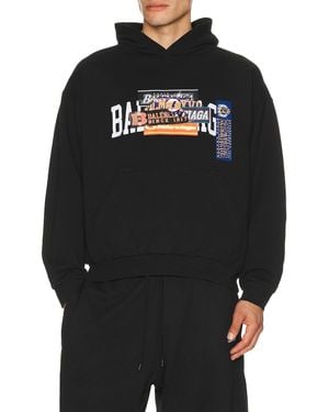 Balenciaga Medium Fit Hoodie - Black