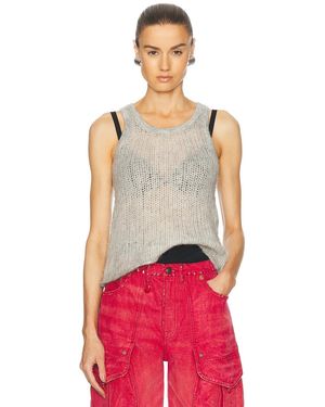 R13 Sweater Tank Top - Red