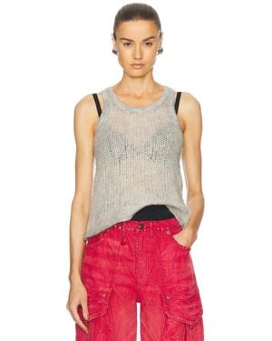 R13 Sweater Tank Top - Red