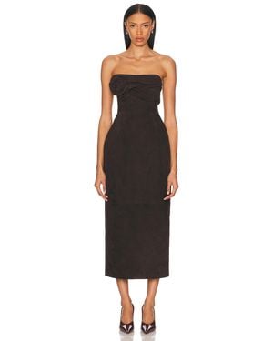 Magda Butrym Strapless Ruched Dress - Black