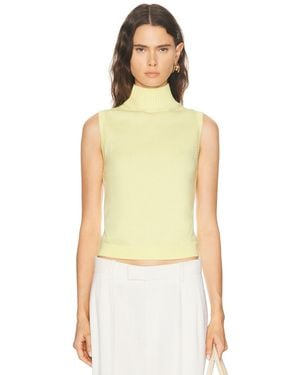 Helmut Lang Turtleneck Tank - Yellow