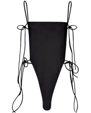 Alaïa Tie One Piece Swimsuit - Black