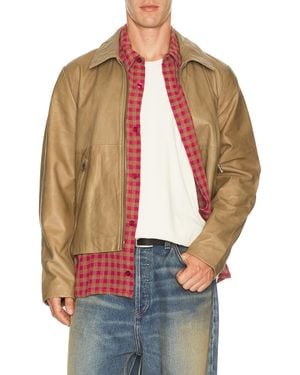 Won Hundred Dutton Leather Jacket - Brown