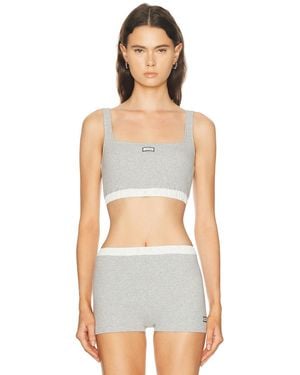Entire studios Lounge Bra Top - White