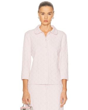 Jil Sander 3D Flower Top - White