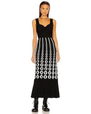 Alaïa Sleeveless Bustier Long Dress - Black