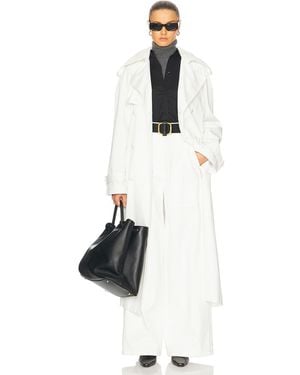 Adam Lippes Monte Trench Coat - White
