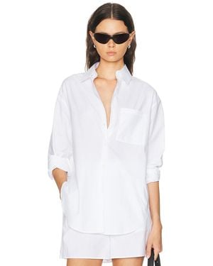 Frankie Shop Lui Organic Cotton Shirt - White