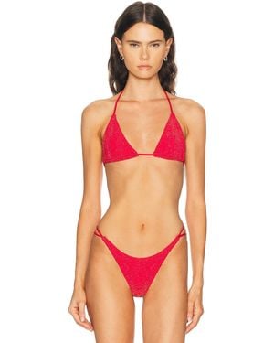 Bondeye Ingrid Triangle Bikini Top - Red