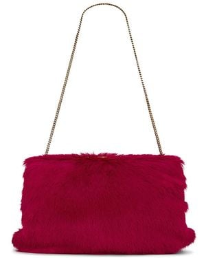 Saint Laurent Large Clutch - Red