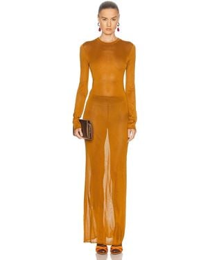 Saint Laurent Maxi Dress - Orange