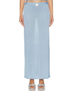 La Porte Sonya Knit Skirt - Blue