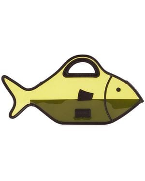 STAUD Cleo Fish Basket Bag - Yellow