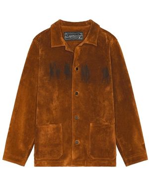 One Of These Days Suede Chore Jacket - Brown