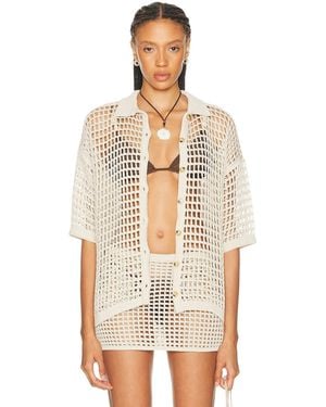 Haight Sheila Knit Shirt - White