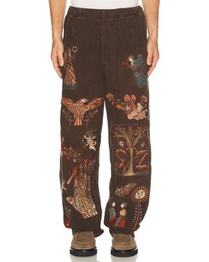 Samuel Zelig Folk Pant - Brown