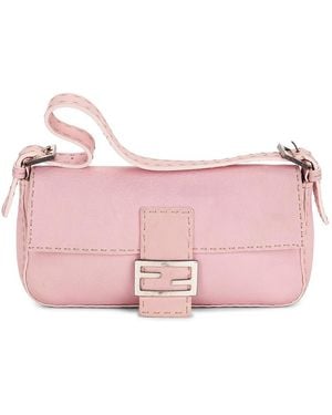 Fendi Selleria Baguette Shoulder Bag - Pink