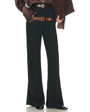 Helsa Wool Blend Double Loop Pants - Black