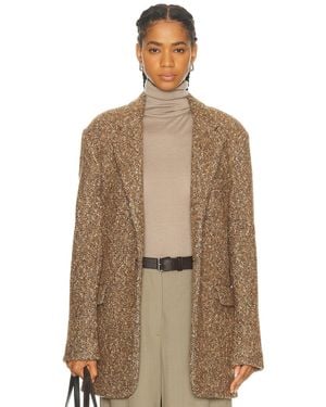 R13 Oversized Ragged Blazer - Brown