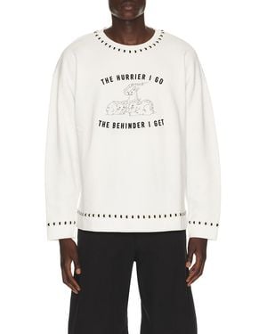 Bode Hurrier Sweatshirt - White