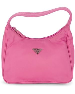 Prada Tessuto Sport Hobo Bag - Pink