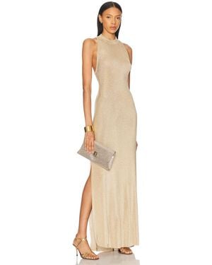 SER.O.YA Henne Metallic Dress - Natural