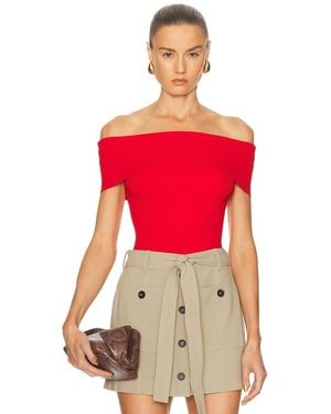 Givenchy Off The Shoulder Top - Red