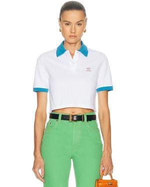 Versace Short Sleeve Polo Top - Green