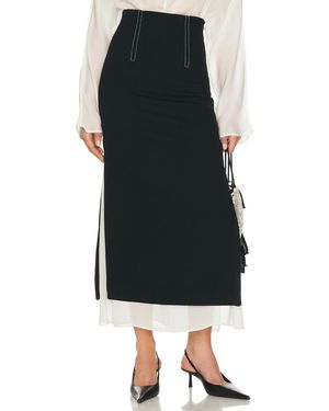 Helsa Layered Skirt - Black