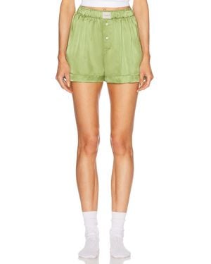 Comme Si Silk Boxer Classica Short - Green