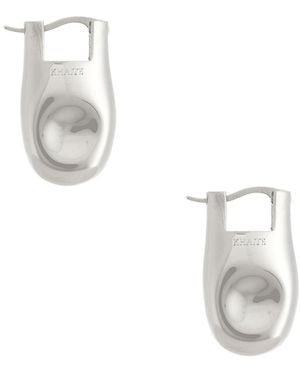 KHAITE Keefe Resin Earrings - White