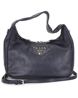 Prada Tessuto Sport Hobo Bag - Blue