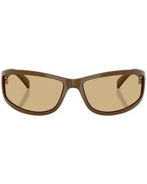 Miu Miu Wrap Sunglasses - Natural