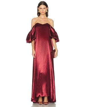 Caroline Constas Palmer Gown - Red